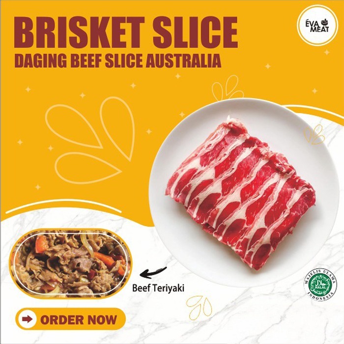 Shortplate AUS 500 gr / Brisket slice 500 gr / BBQ / Daging slice tipis / Daging BBQ