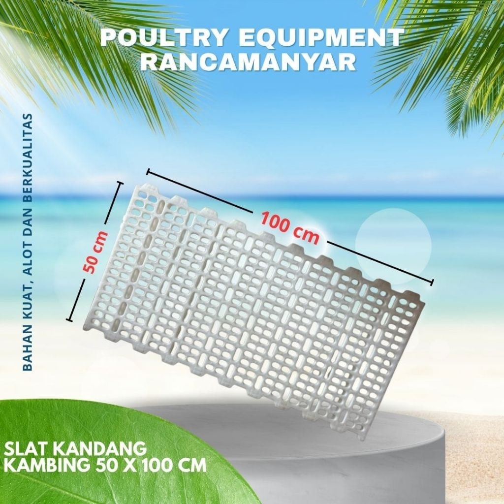 Slat Plastik 50cm x 100cm - KING PPABN | Alas Kandang Kambing | Domba | Babi