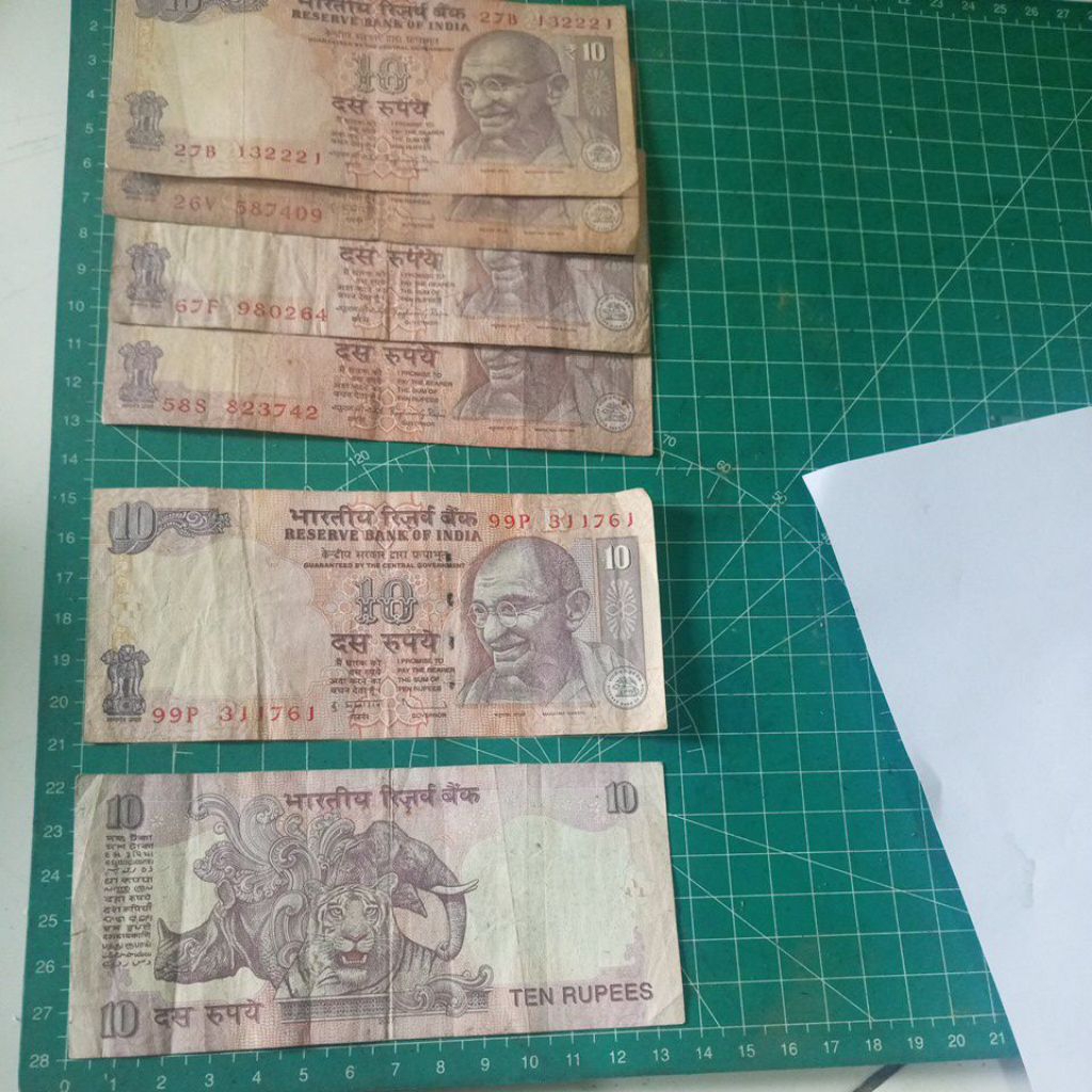 10 Rupee. India kuno