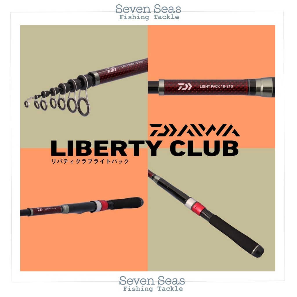 Daiwa Rod Liberty Club Light Pack Model 2025 Joran Teleskopik Antena Model