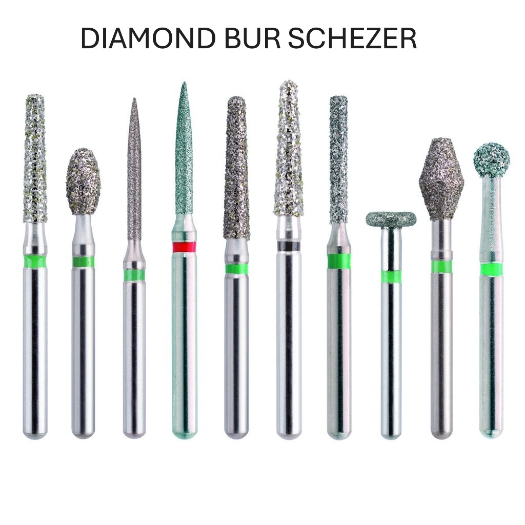 Diamond Bur Dental Highspeed/Bur Preparasi Gigi/High Speed Burs -SCHEZHER