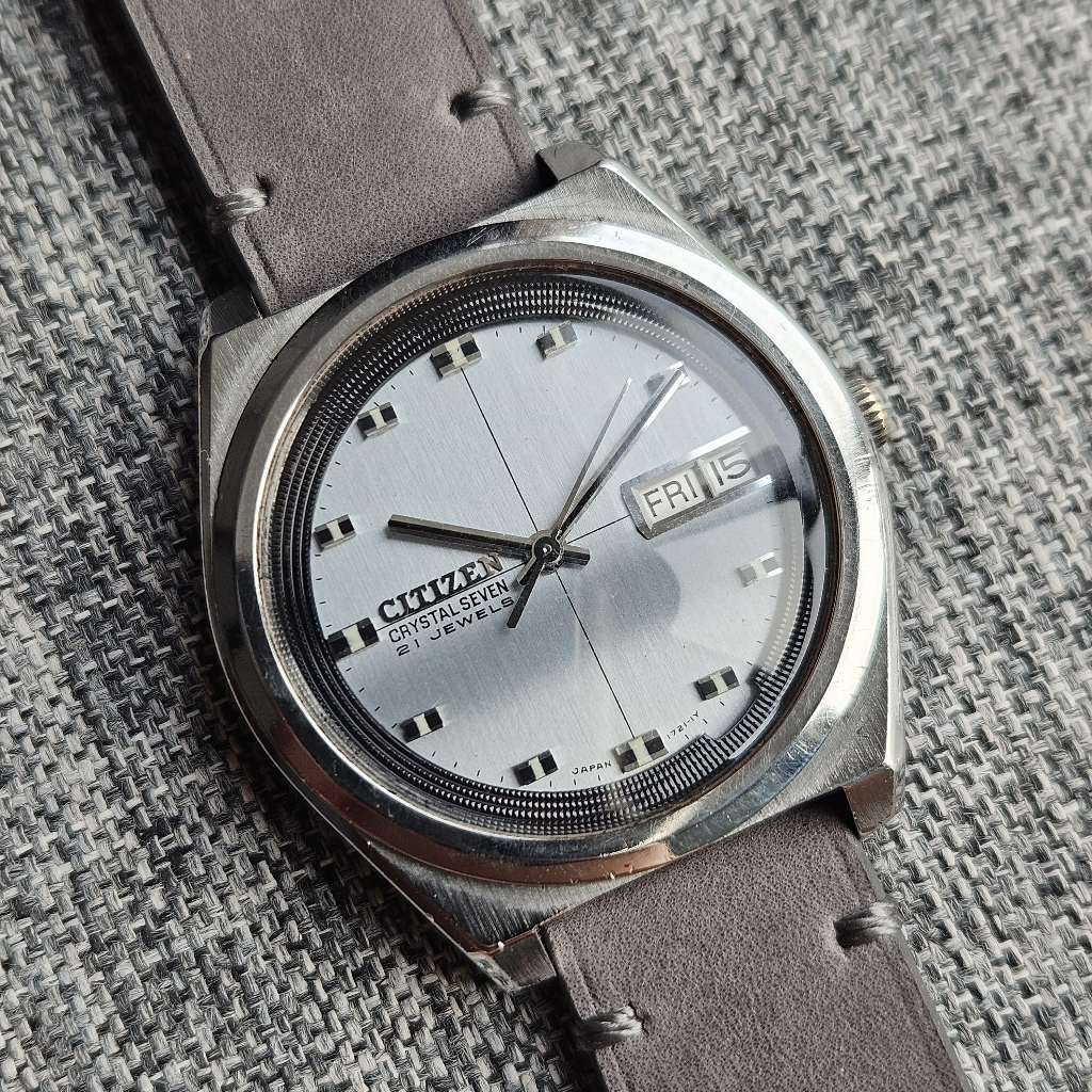 Citizen ACSS-2941-K Vintage Crystal seven watch Rare Citizen Watch