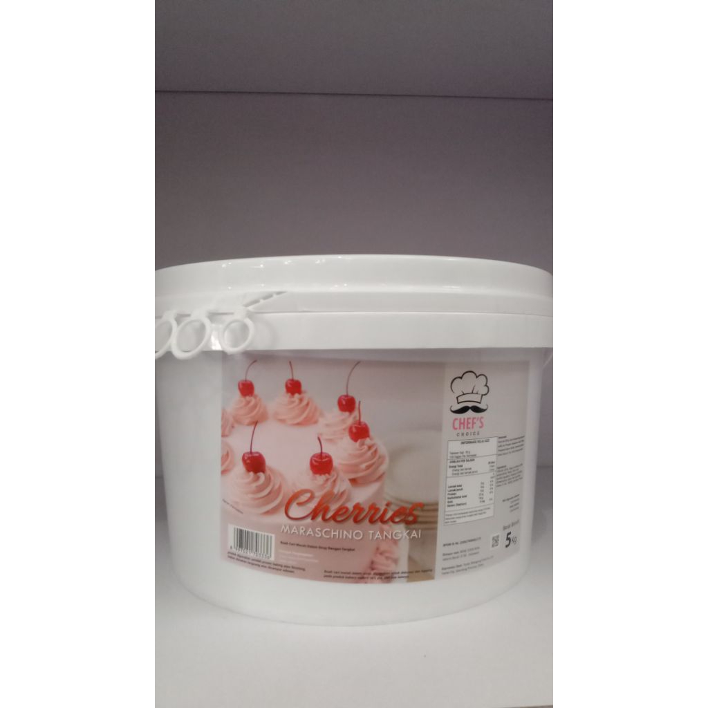 Cherry Tangkai Maraschino 5kg (1pail)