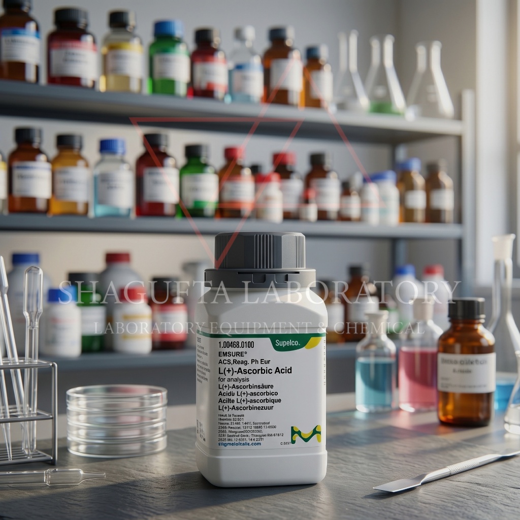 MERCK Supelco EMSURE 1.00468.0100 Grade ACS Reag. Ph Eur – L(+)-Ascorbic Acid / Asam Askorbat / Vita