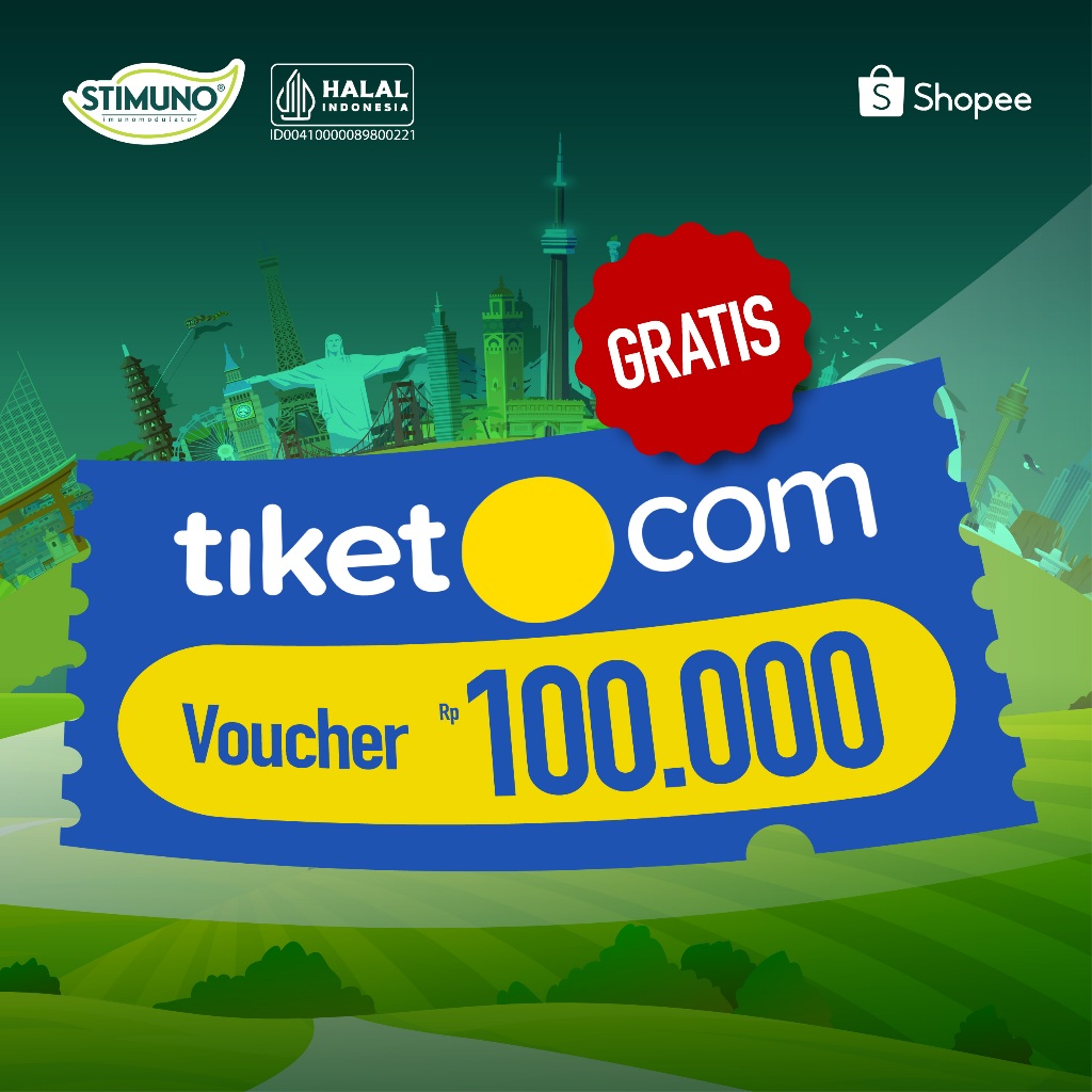 [Not For Sale] Voucher Tiket.com Stimuno