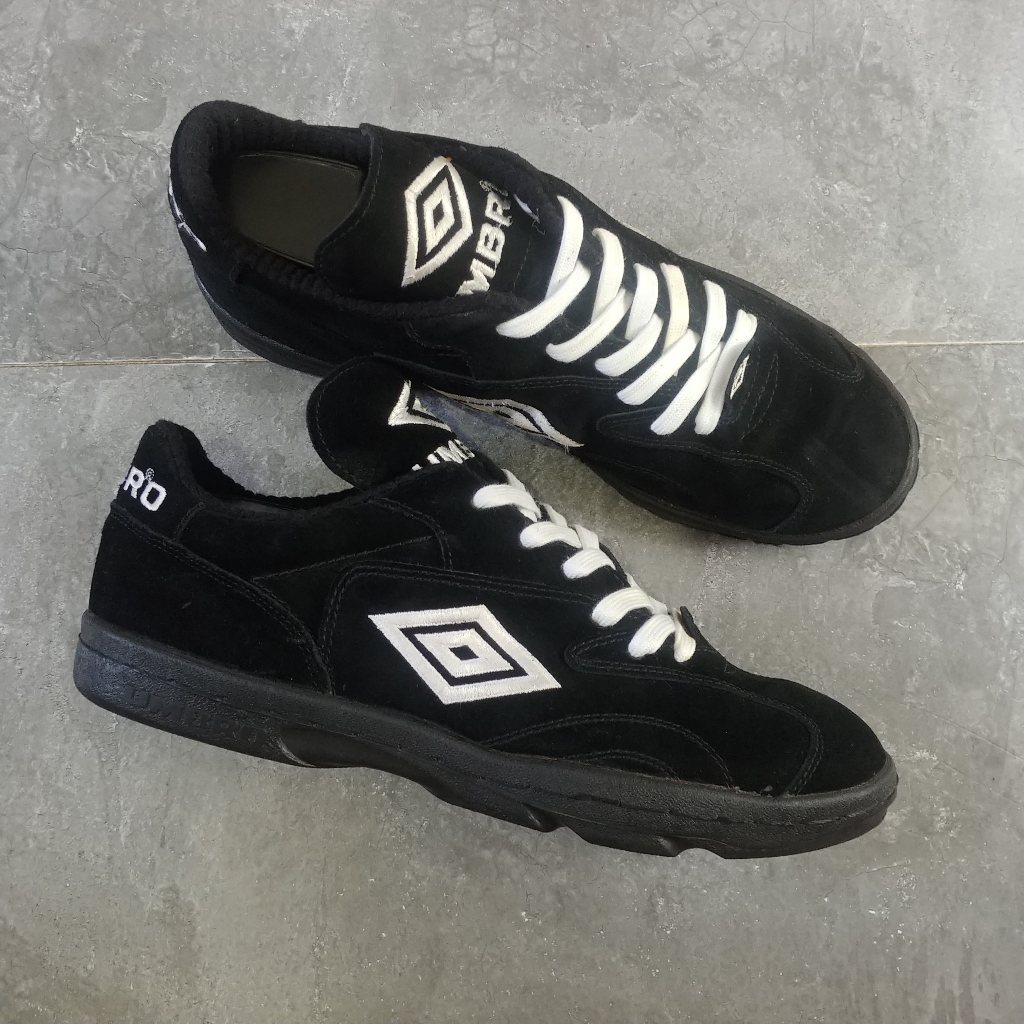 ( Size 44,5 ) Umbro Casual Suede Black Original
