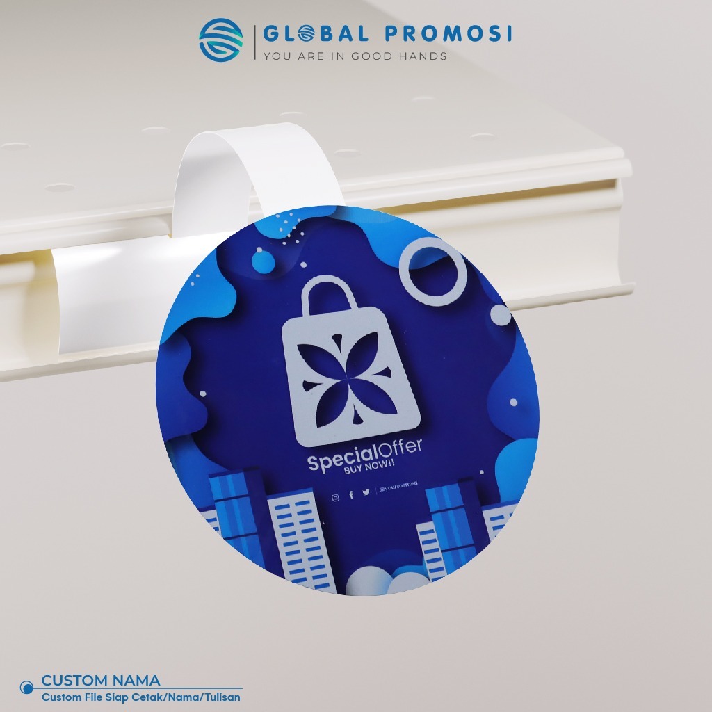 Cetak Wobbler Promosi Custom Art Carton | Display Harga Promo Rak Minimarket