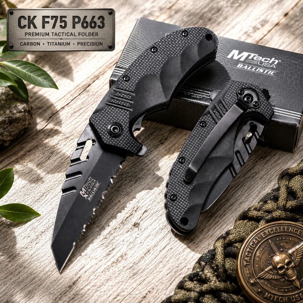 Pisau Lipat Mini & Barnekel Taktis CK F75 P663 – Portable & Praktis