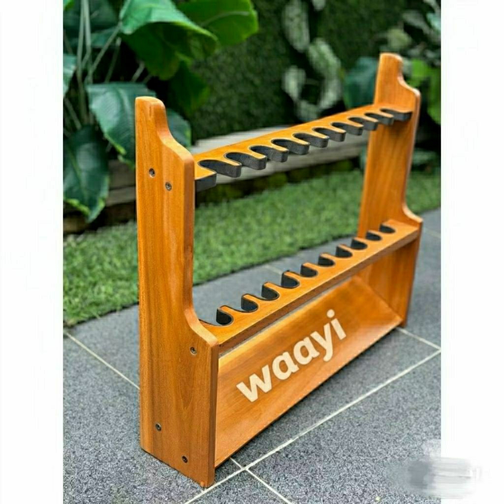 Rak Joran | Stand Joran | Kayu pinus