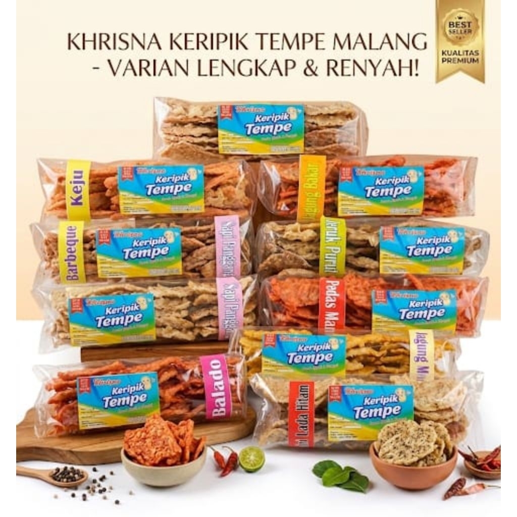 KERIPIK TEMPE  MALANG/OLEH OLEH MALANG