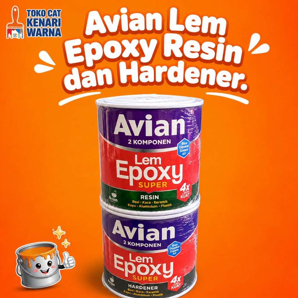Avian Lem Epoxy Resin dan Hardener- Lem Epoxy