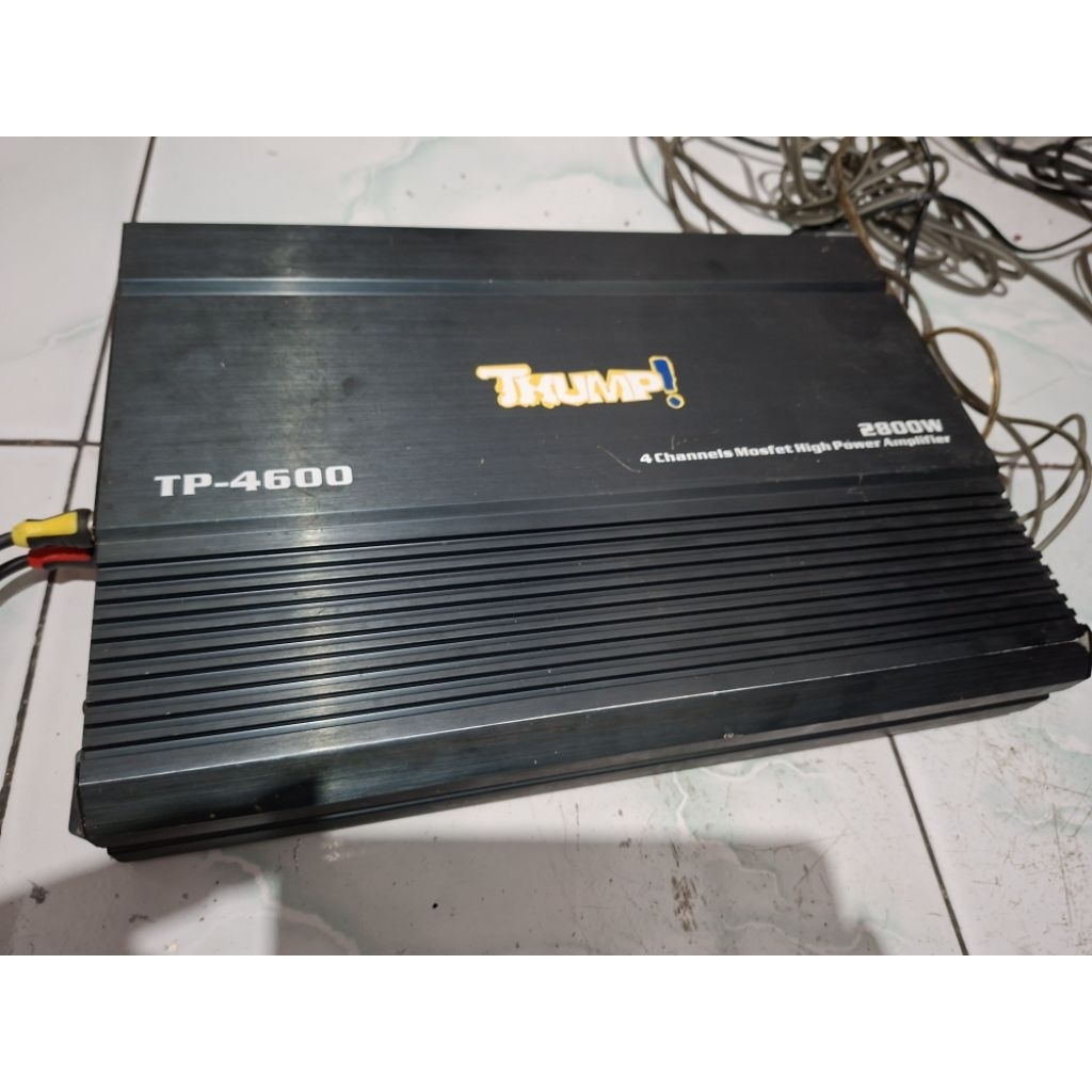 Power mobil 4 channel double LPF Thump bekas normal jaya