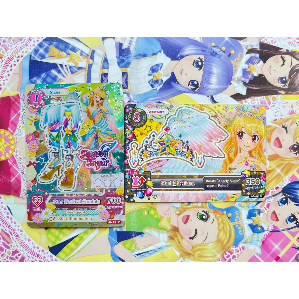 Kartu Aikatsu Premium Ichigo Hoshimiya Star Festival Sandals Starlight Tiara Angely Sugar Original L