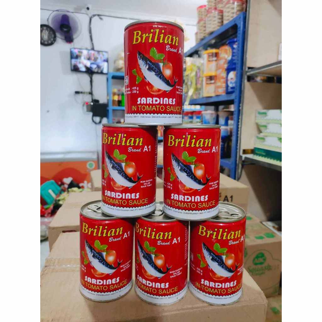 SARDEN MEREK BRILIAN 155GR Kemasan Karton isi 60 Kaleng
