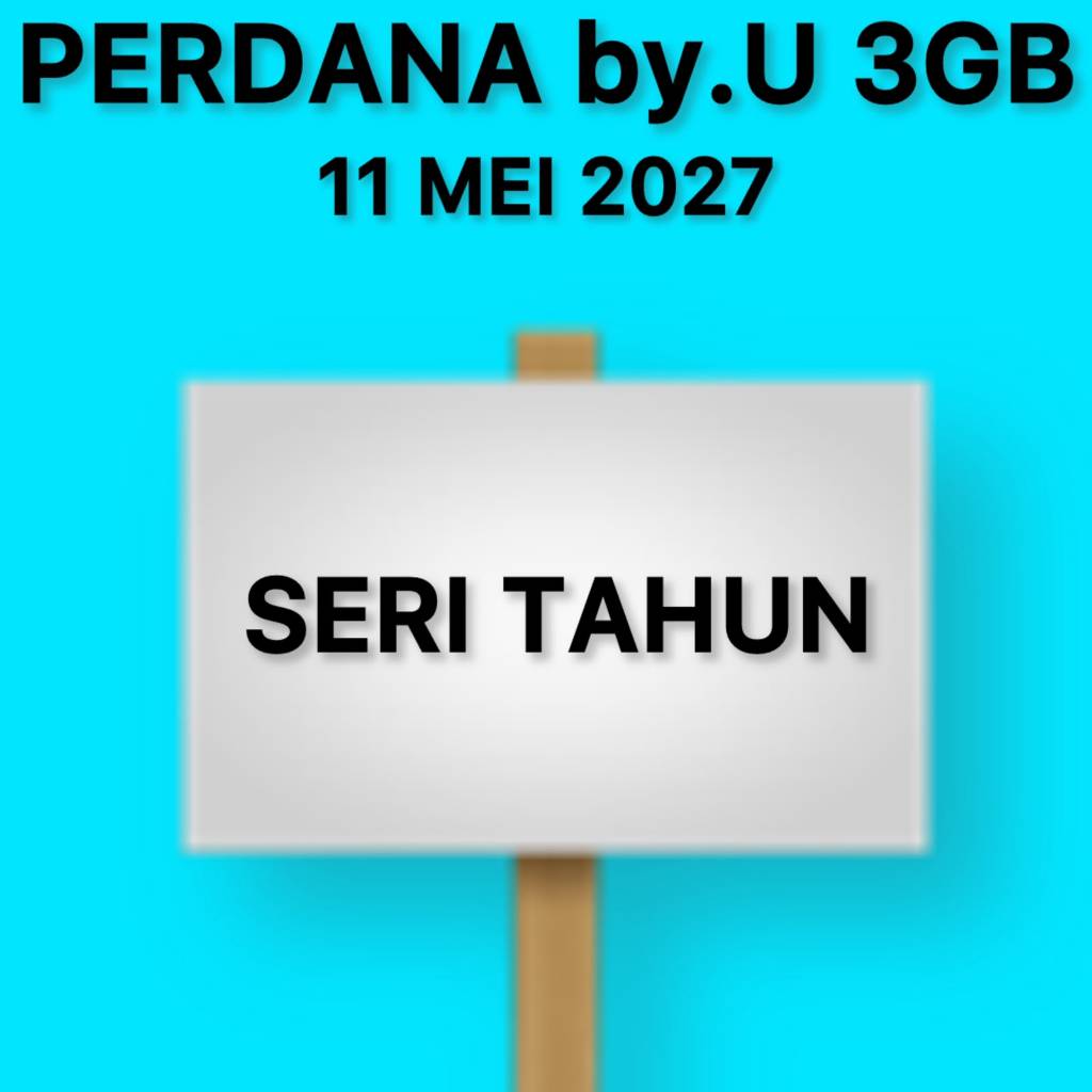 Perdana Telkomsel by.U 3GB NO SERI TAHUN