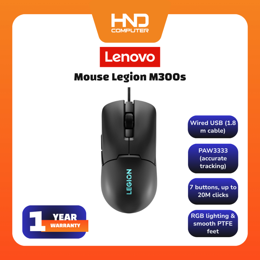 Mouse Gaming Lenovo Legion M300 RGB