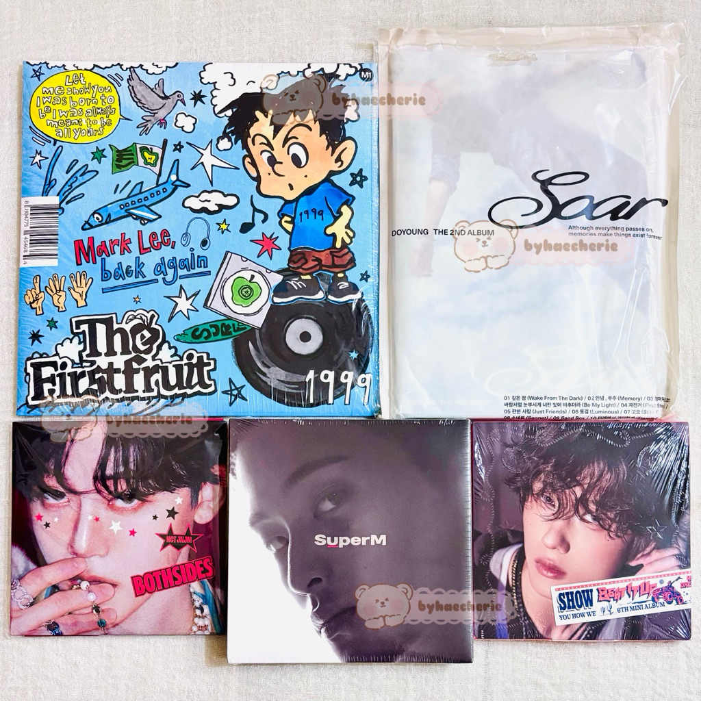 |Ready Stock| album nct mark superM jopping us ver the firstfruit square flap brown blue coklat biru