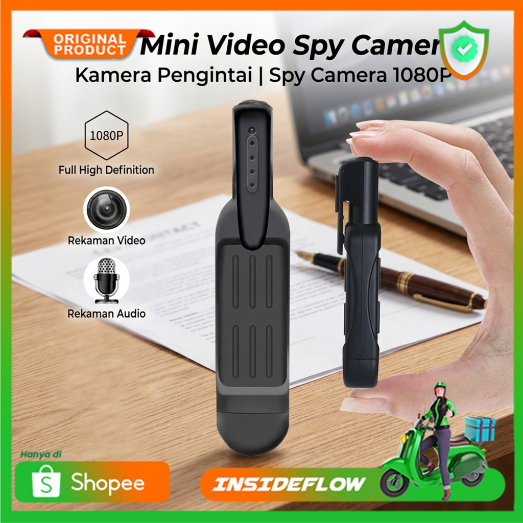 Kamera Pengintai Mini Bentuk Pulpen Tersembunyi / Spy Cam Kecil / Mini Camera CCTV