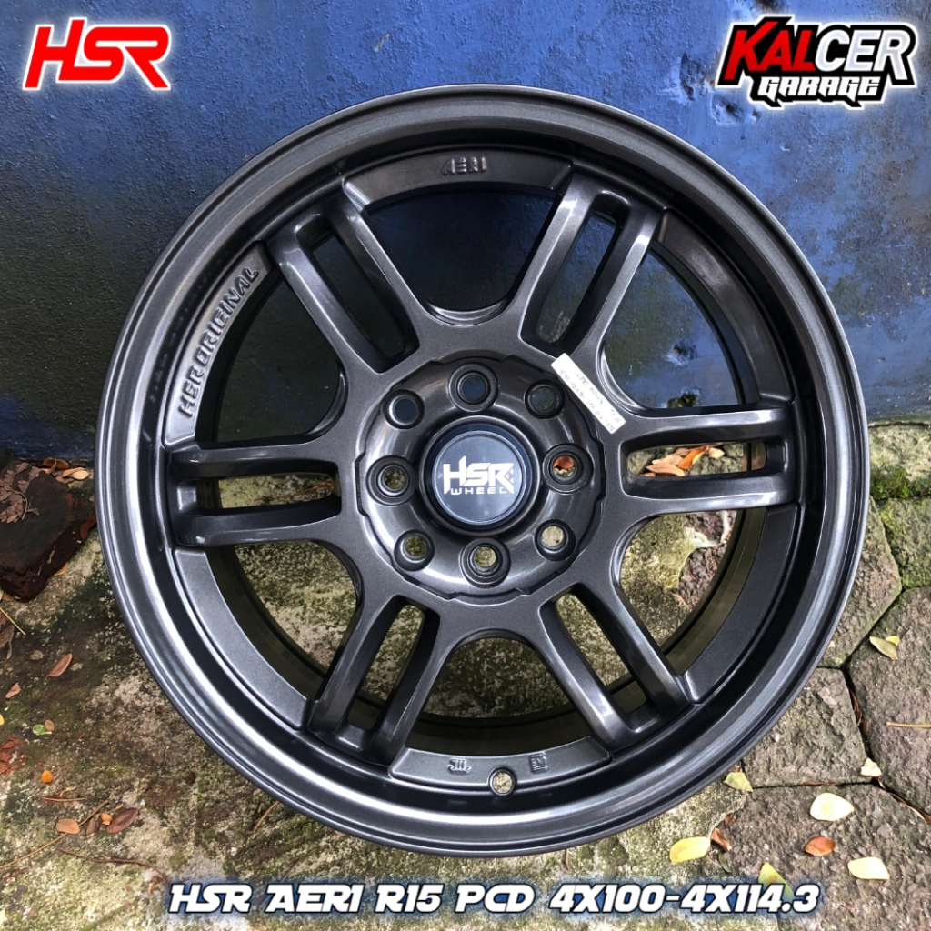 VELG MOBIL MODEL RPF1 BY HSR R15 PCD 4X100-114,3 WARNA IRIDIUM GREY