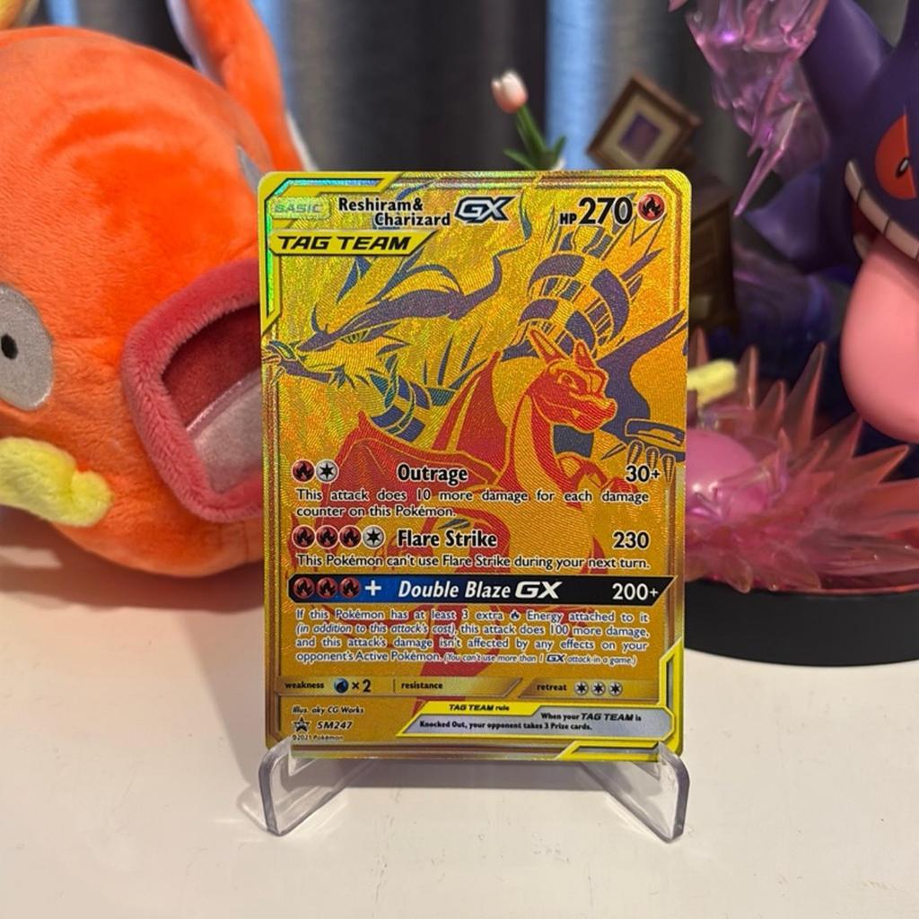 Reshiram & Charizard GX SM247 Black Star Promo English Pokemon Card TCG