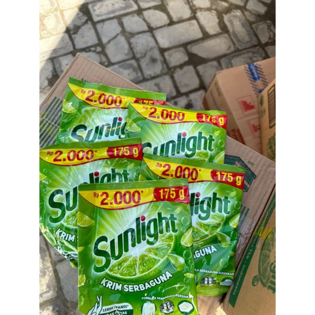(ISI 15 PCS ) SUNLIGHT  CREAM COLEK KEMASAN 2000