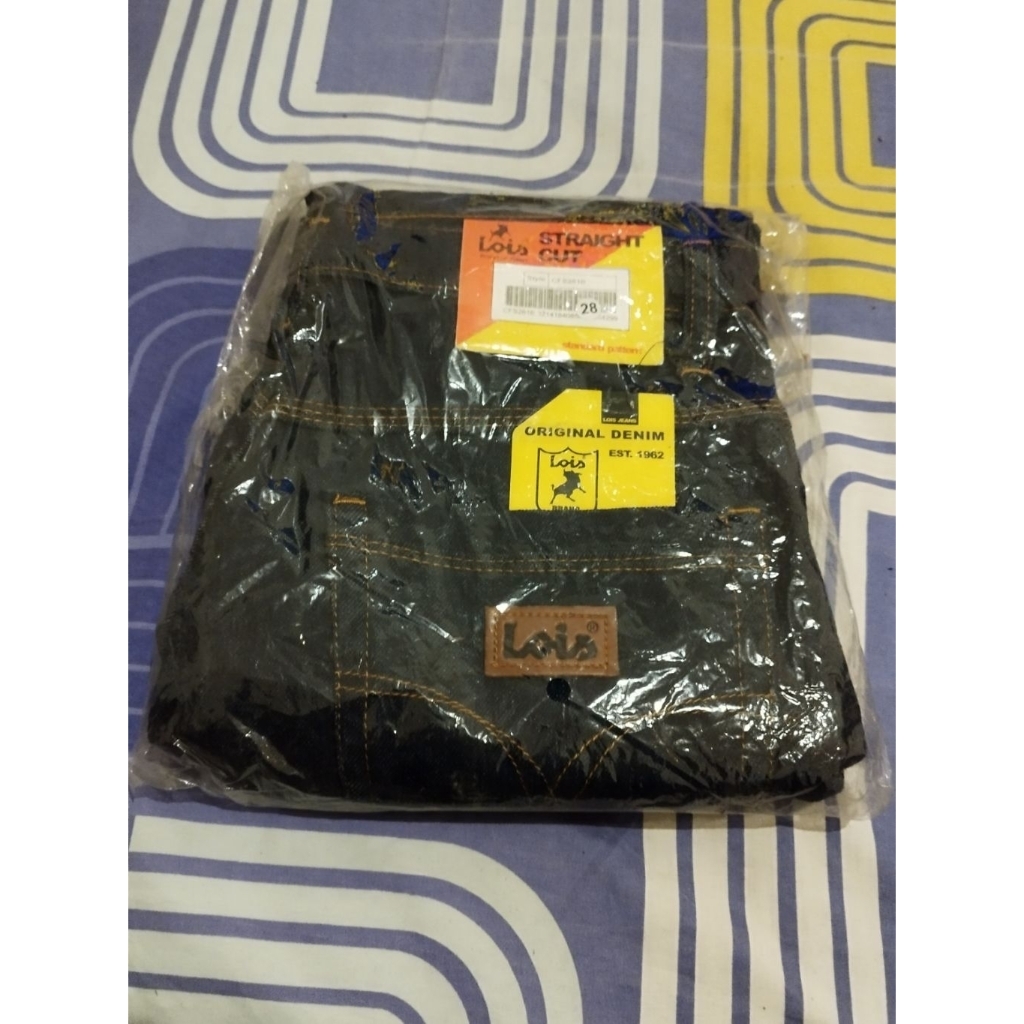 Celana jeans Lois panjang no.28 biru dongker slimfit
