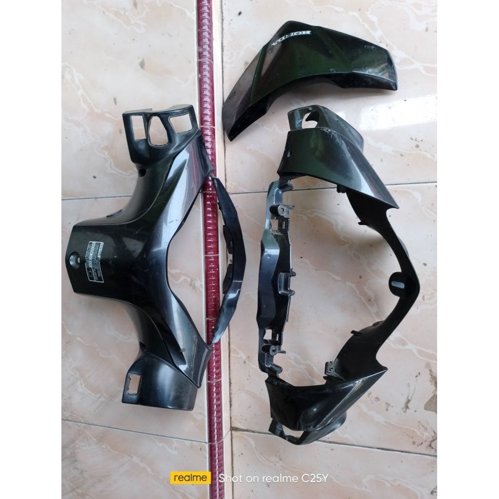 batok kepala set depan belakang honda supra x 125 helm in original