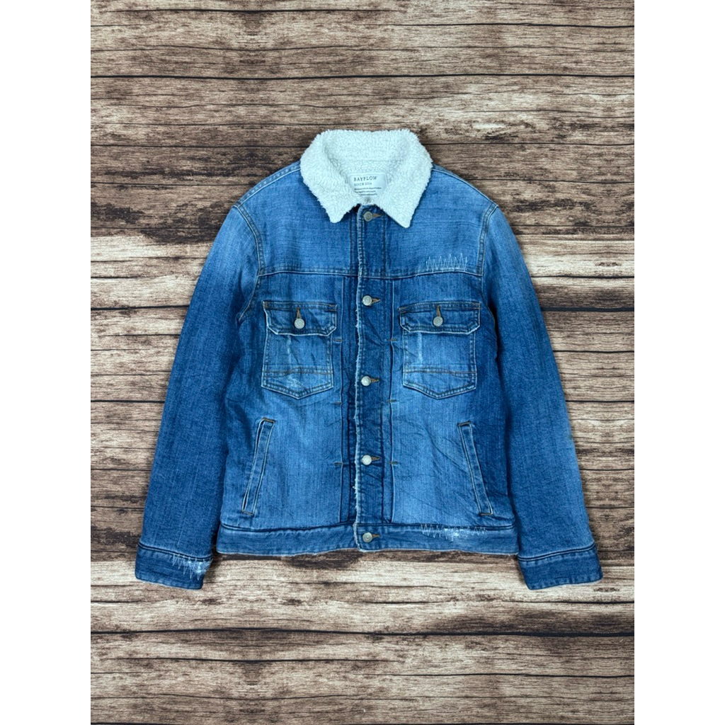 bayflow sherpa trucker jeans jacket #APJK47