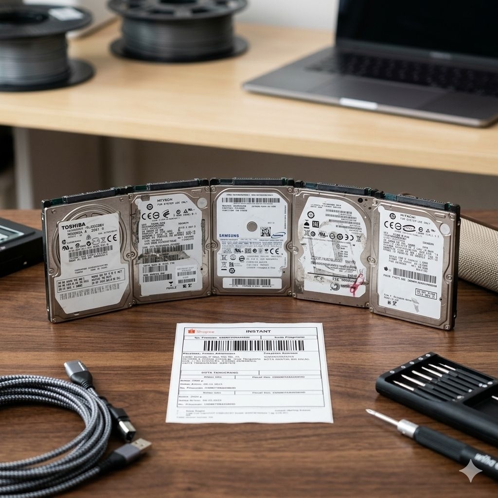 Harddisk Laptop Rusak 160Gb/250Gb/320Gb/500Gb/1TB