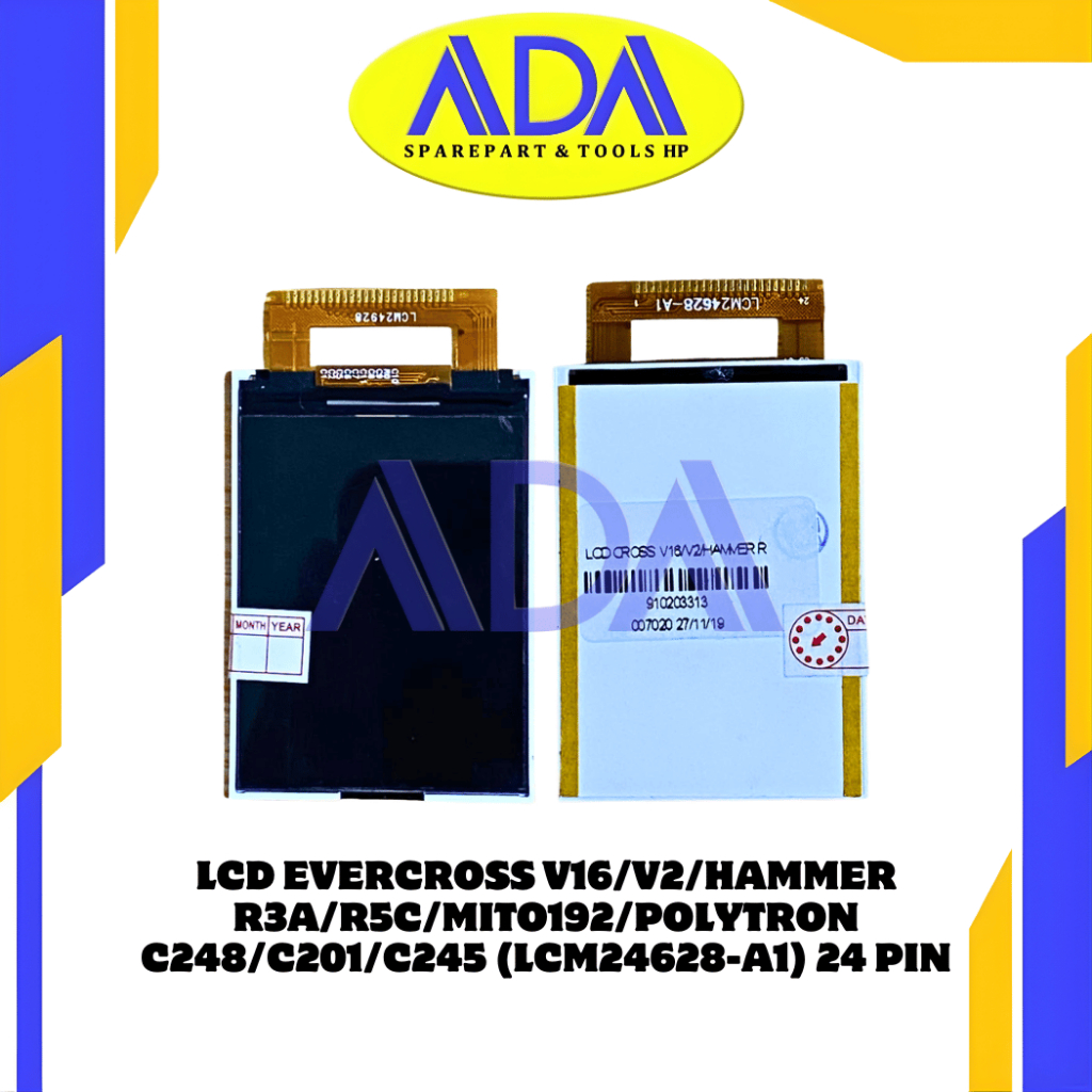 LCD EVERCROSS V16 / V2 / HAMMER R3A / R5C / MITO192 / POLYTRON C248 / C201 / C245 (LCM24628-A1) 24 P