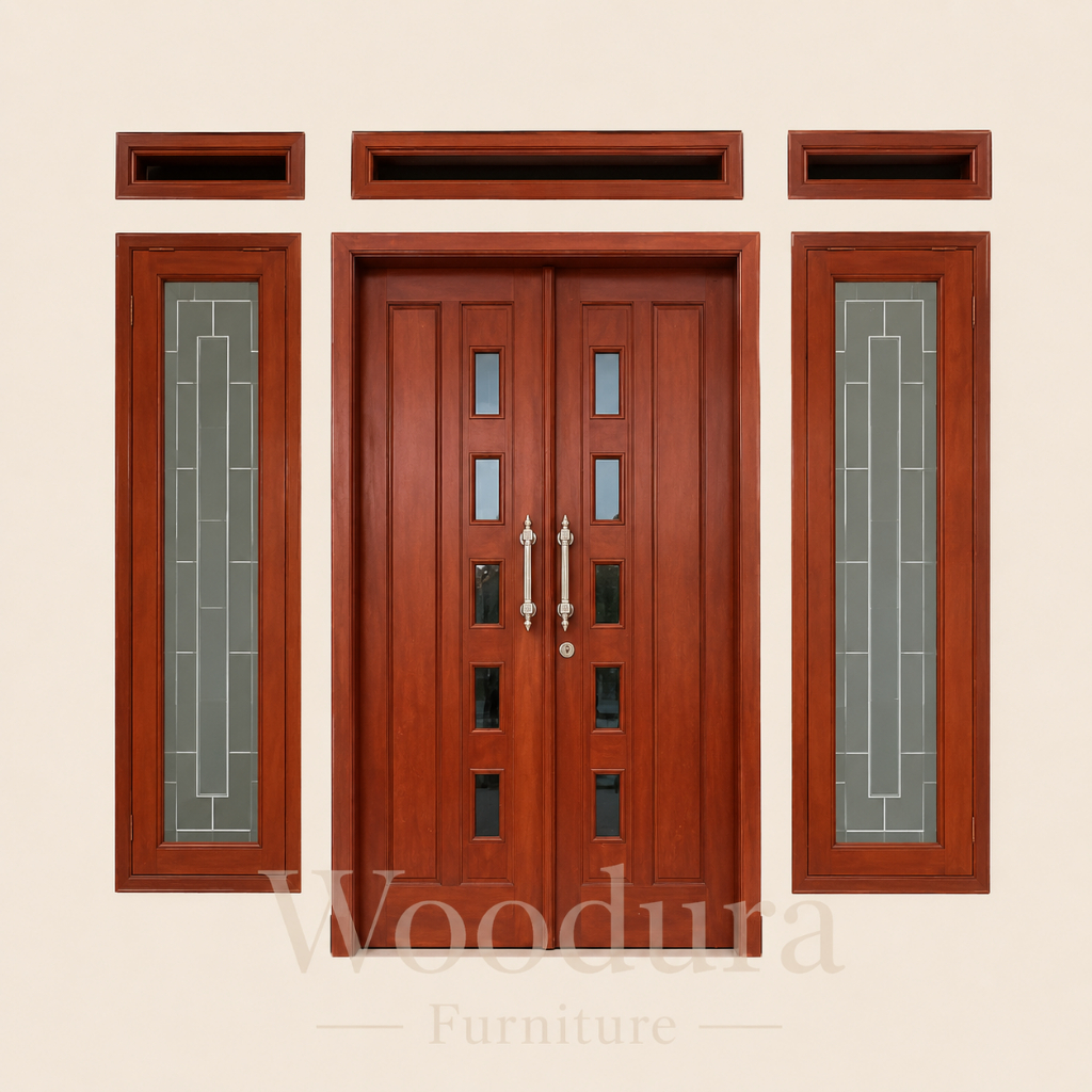 Woodura Pintu Kusen Jati Perhutani Kayu Ovenan Bos