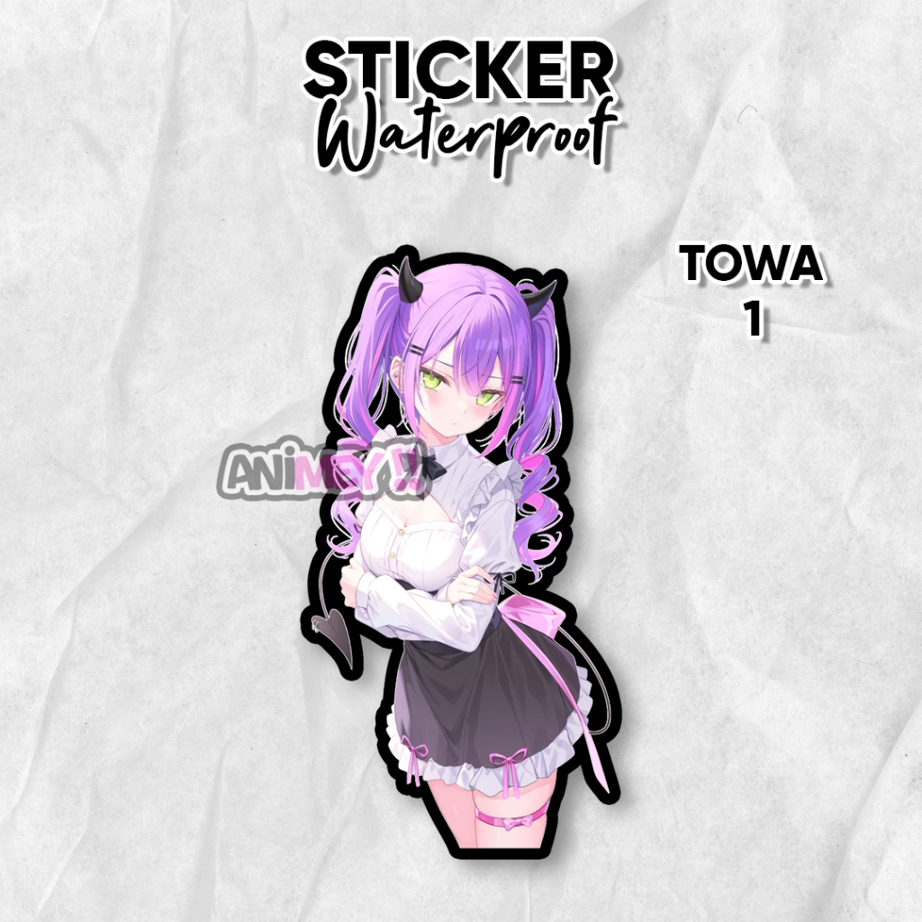Stiker Towa Vtuber Hololive / Sticker Anime Waterproof