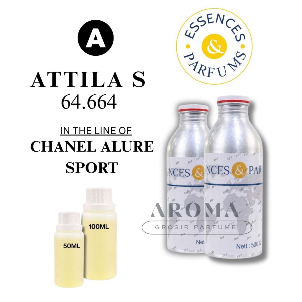 BIBIT ESSENCES ATTILA S 64.664 GRADE A | INSPIRED BY CHNL ALLUR SPORT | REPACK 50ML &100ML