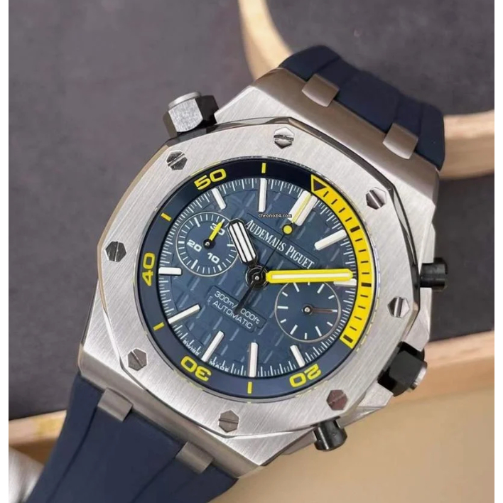 Jam Tangan Mewah Royal OAK Offshore Chronograph 43mm Blue Dial