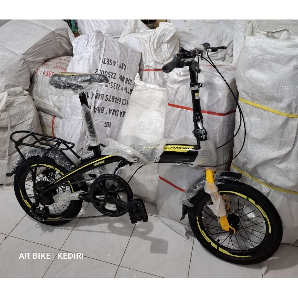 SEPEDA LIPAT 16 NEW PHOENIX 6656 Sepeda Anak Remaja Cakram 7 Speed