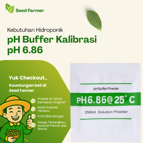 Bubuk Kalibrasi  6.86 PH Meter pH Buffer Powder Buffer Solution COD