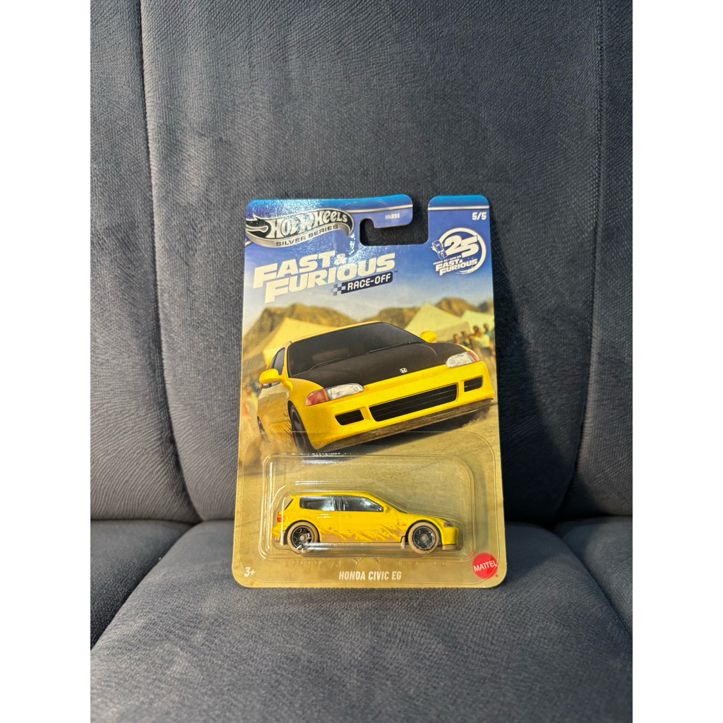 Hot wheels Fast & Furious Race off Honda Civic EG kuning bukan suki hotwheels silver series diecast 