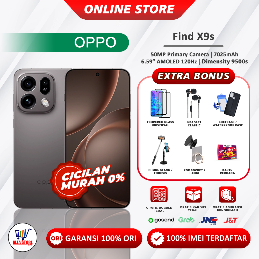 Oppo Find X9s Ram 12/256GB Ram 12/512GB Garansi Resmi