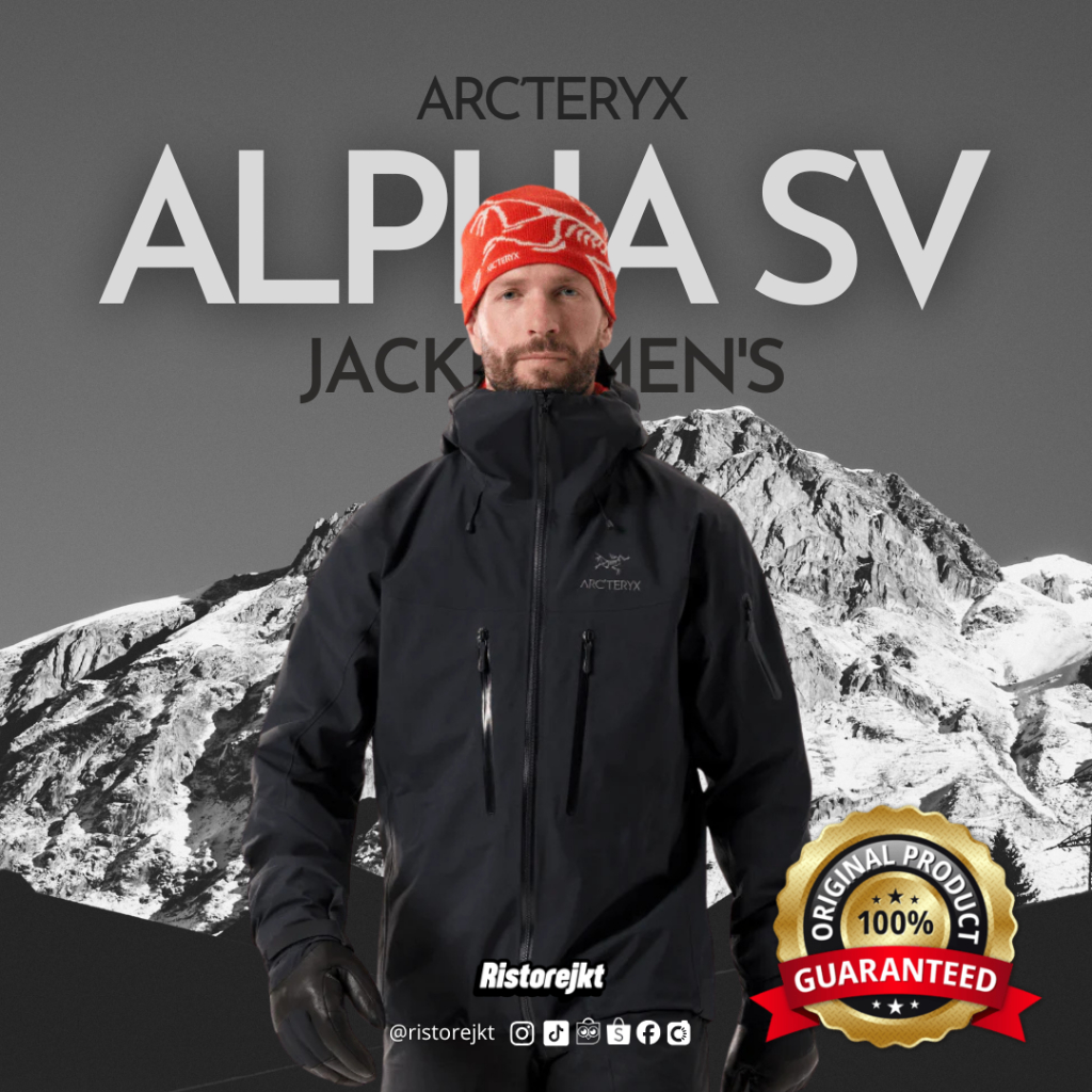 Arc'teryx Original Alpha SV Jacket Gorpcore Outdoor High Waterproof Windproof Jaket Goretex Pro Shel