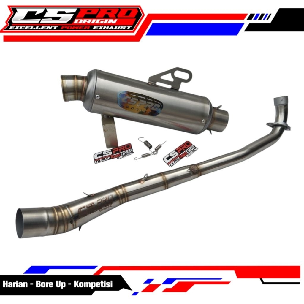 Knalpot racing Cs pro racing Jenong titan Jupiter z Jupiter z1 Vega z/zr Mx135 Supra 110/125 Revo Sm