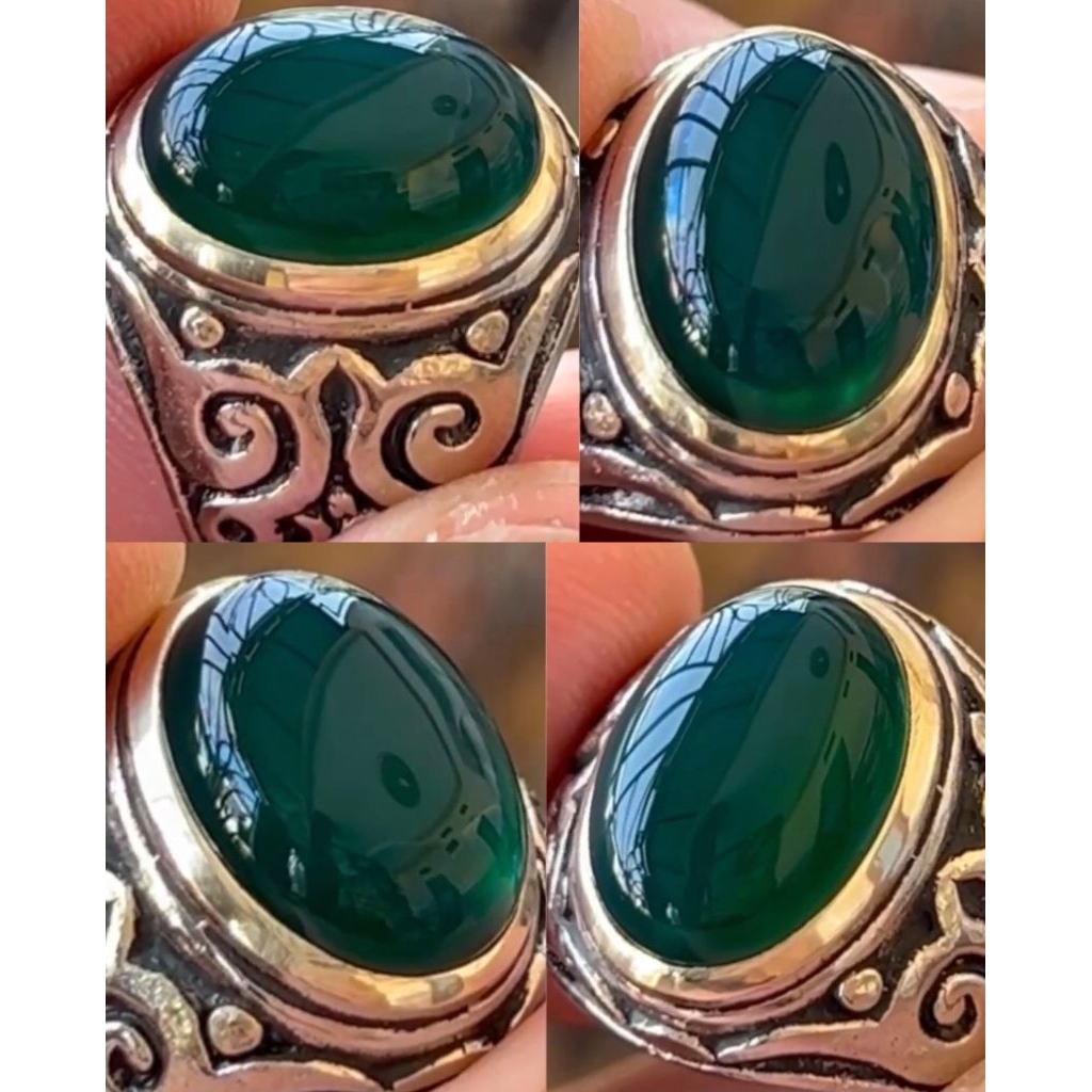 NATURAL CINCIN CHRYSOPRASE IJO GARUT KRISTAL KOCLAK AJIB SUPER