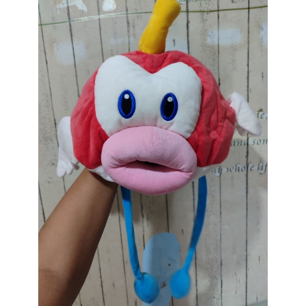 boneka super mario bros cheep cheep topi original universal studio