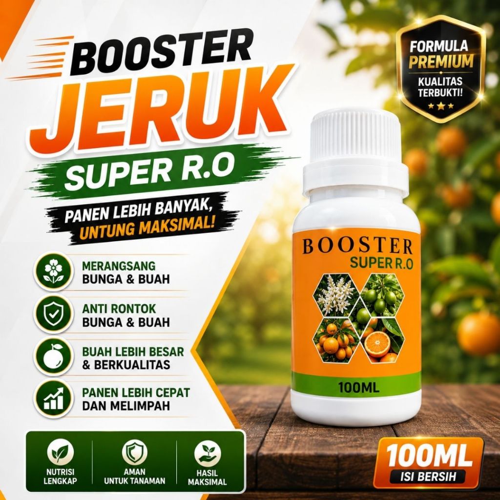 Pupuk Buah Jeruk Cepat Berbuah / Pupuk Jeruk Anti Rontok / Pupuk Pembesar Buah Jeruk