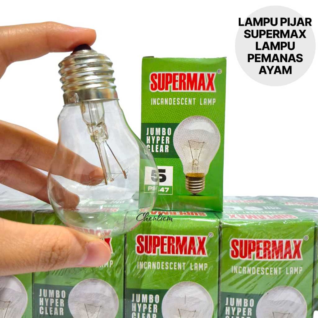 Bolam 5w kecil E27 lampu pijar clasic pijar 5W bess / Supermax lampu bohlam