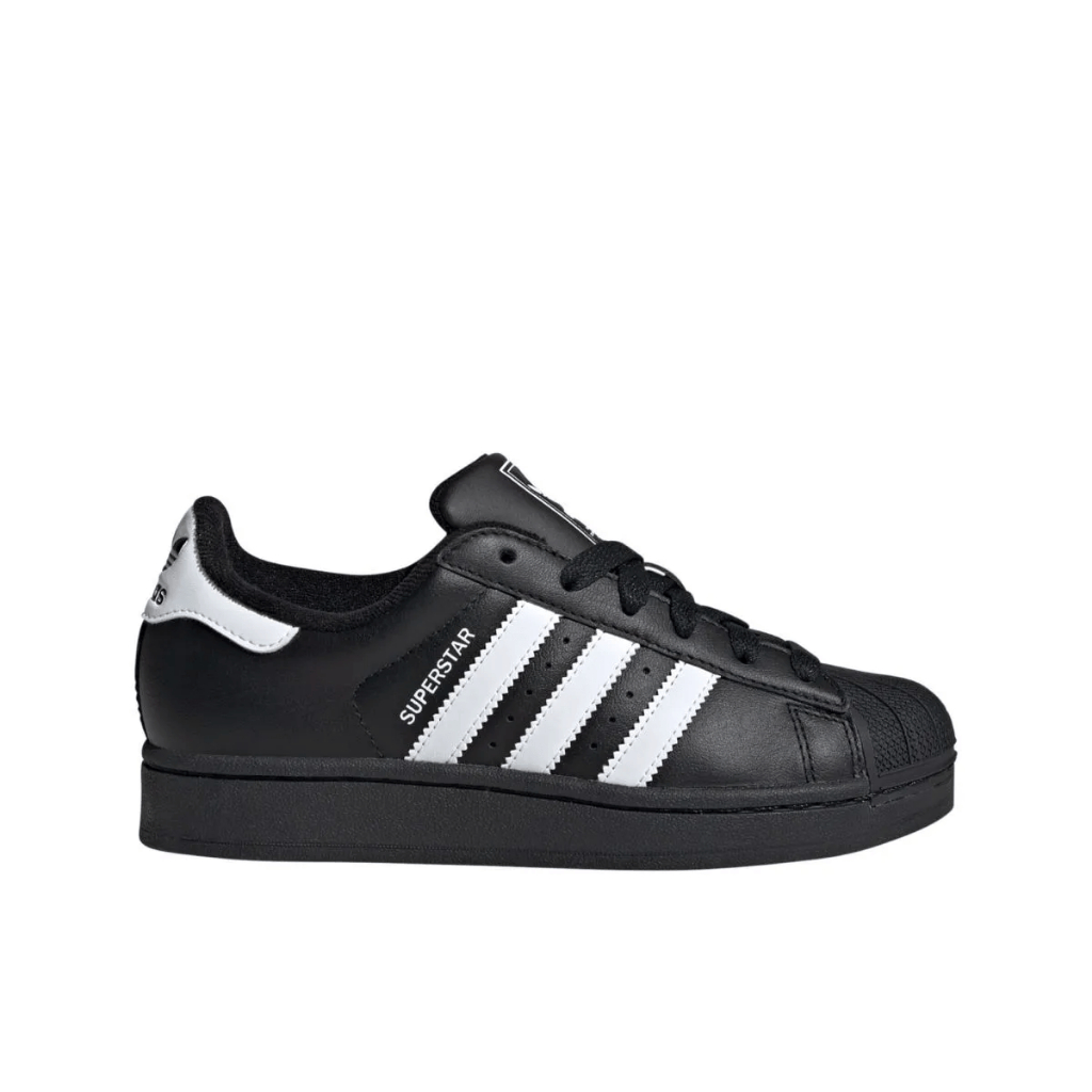 Adidas Superstar II kids' grade school sneakers - core black LIKE NEW (Open Box, 99%)