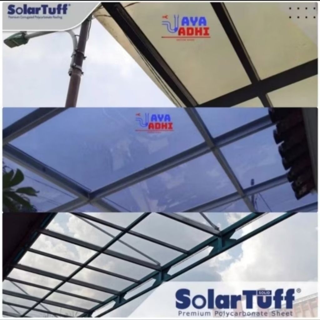 Solartuff 1,2mm GREY / BROWN ROLL - Atap Bening
