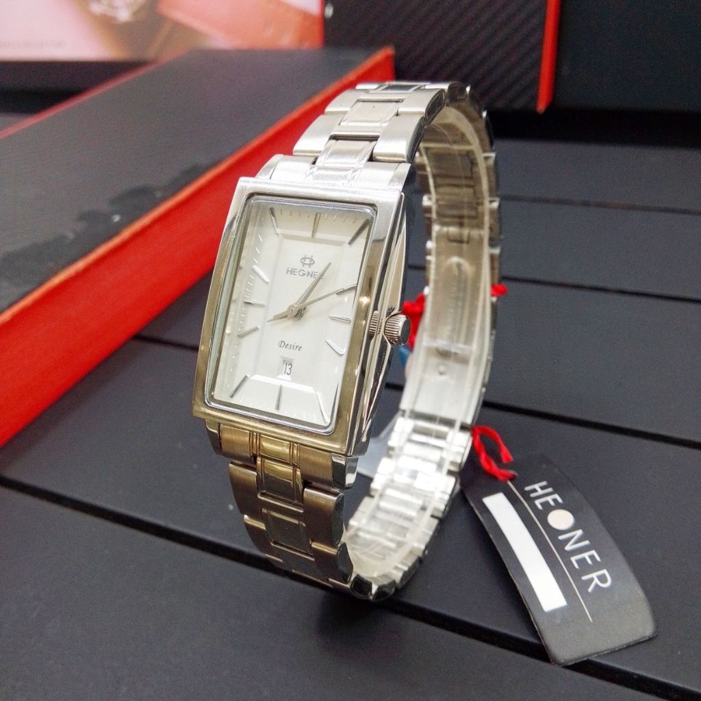 Jam Tangan Wanita HEGNER HW 1664 L Analog Silver Stainless Steel