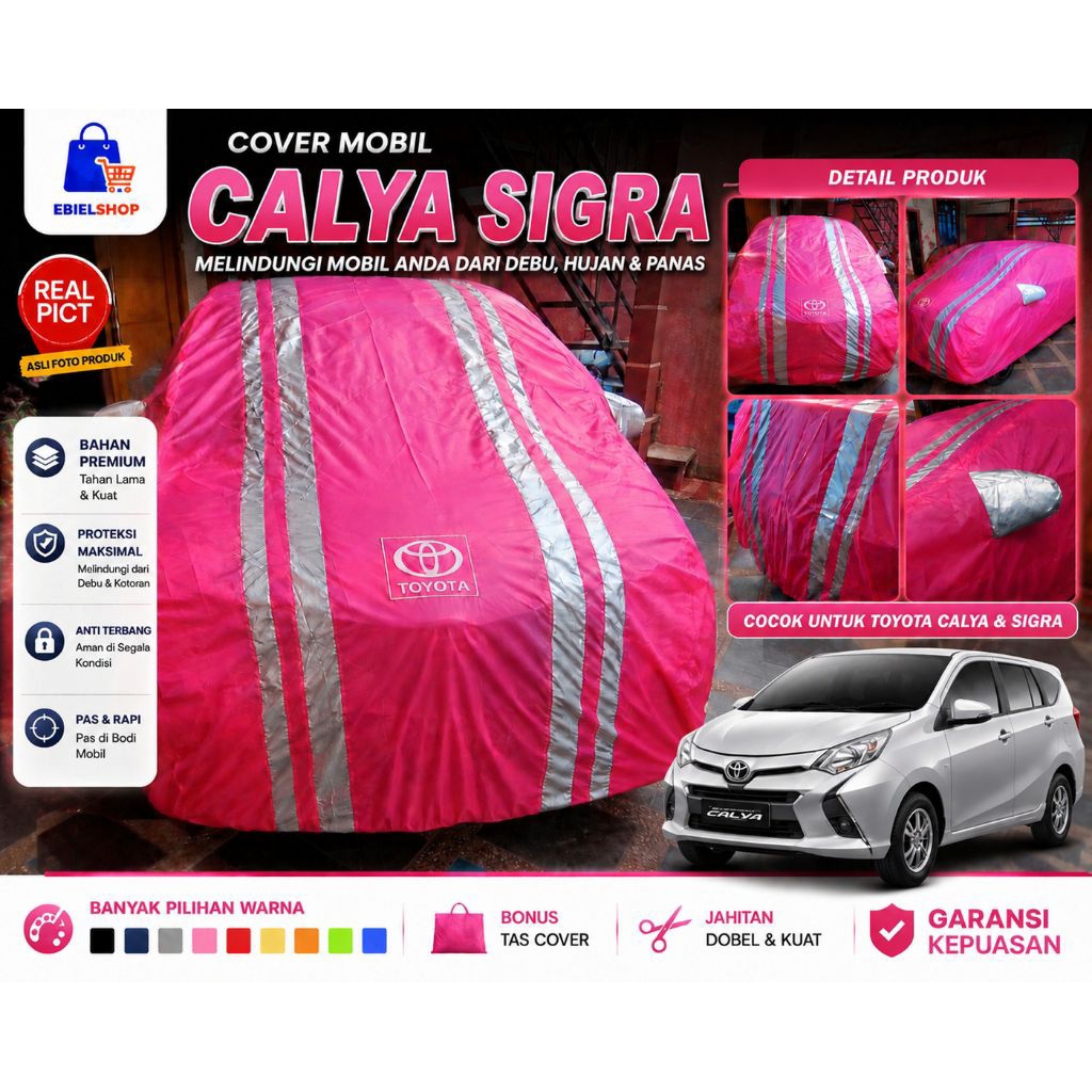 kusus cover mobil calya sigra standar tanpa asesoris