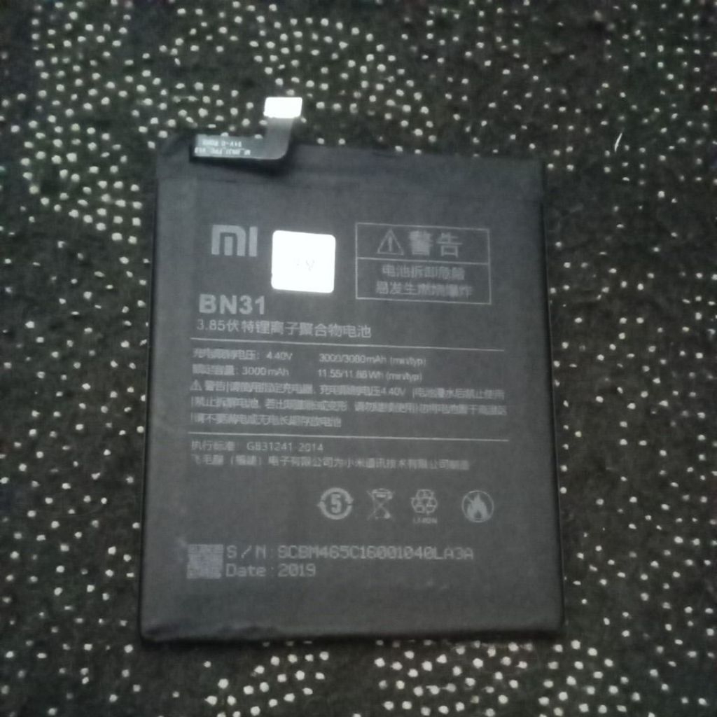 batry redmi not  5a model:bn31 copotan.