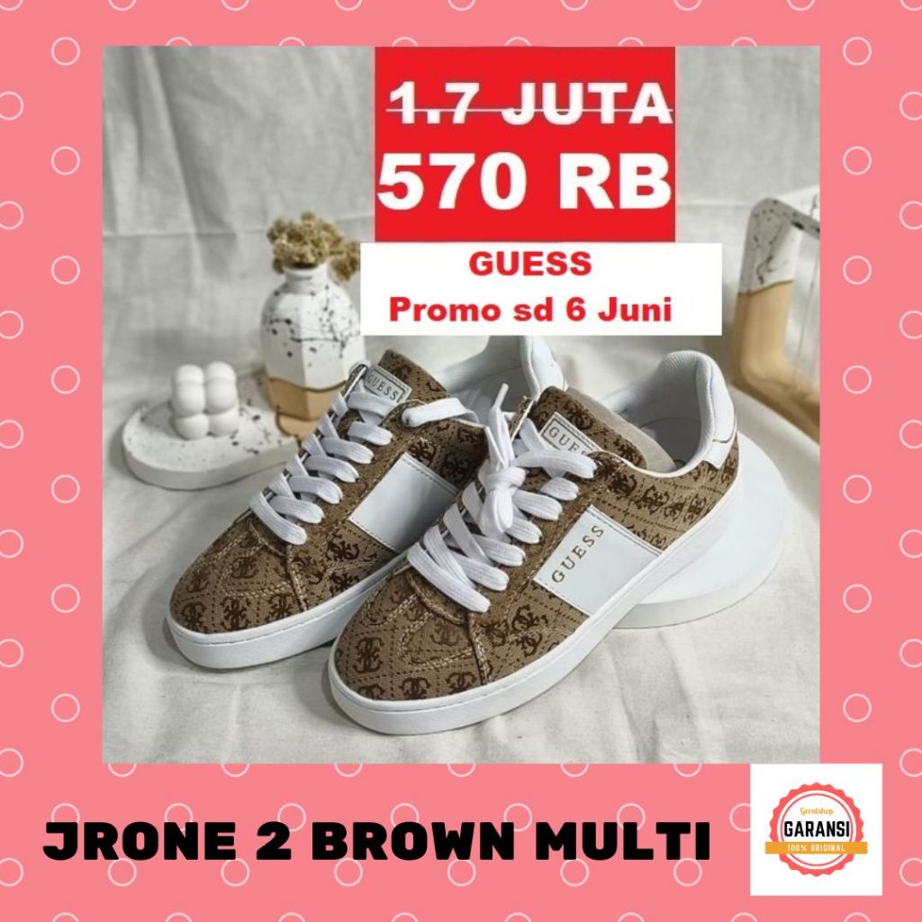 Sepatu sneakers wanita seri JRONE 2 Guess 100% original store